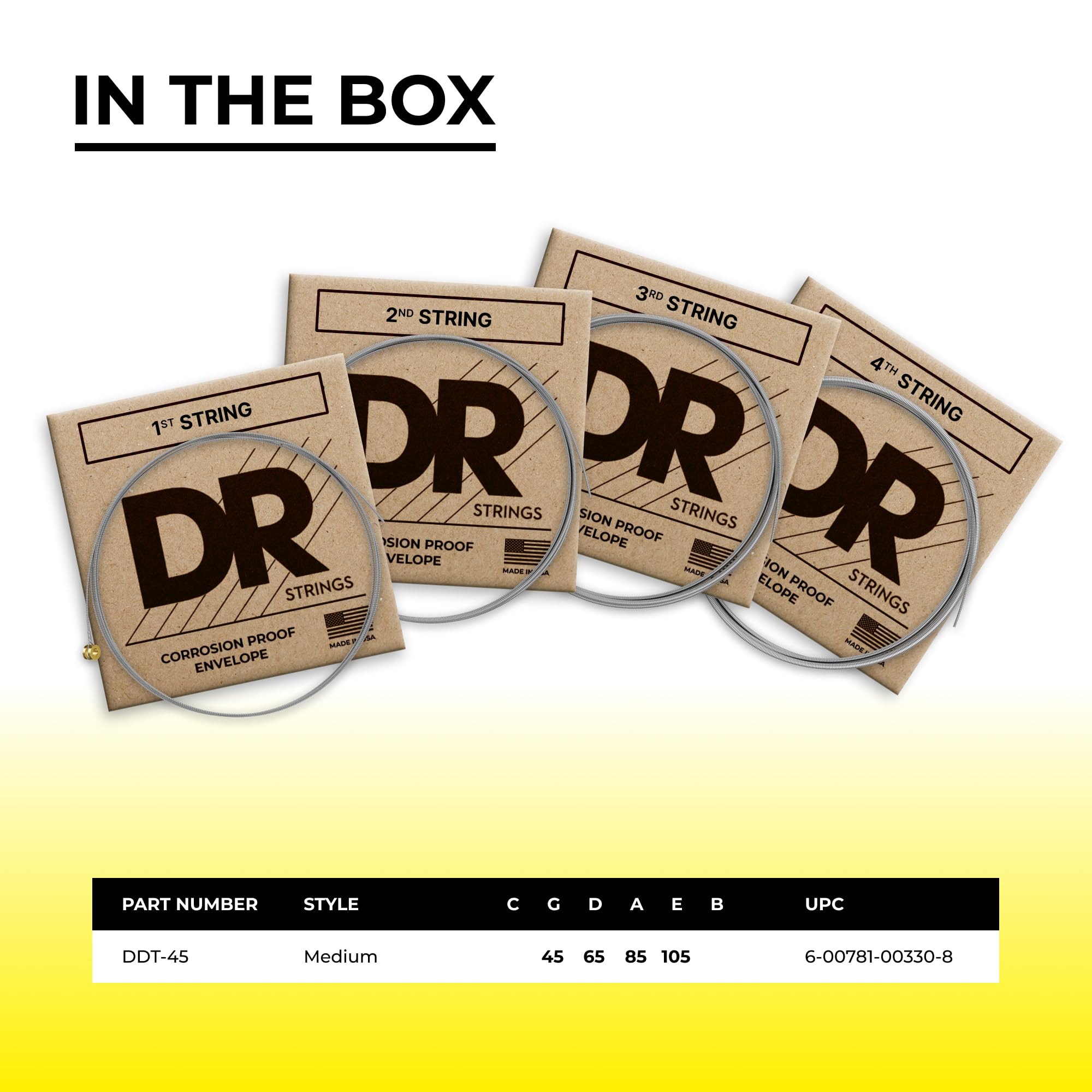 DR DDT(Drop-Down-Tuning) ベース弦 DR-DDT45 wgteh8f DR DDT(Drop-Down-Tuning) ベース弦 DR-DDT45 wgteh8f 【公式通販】